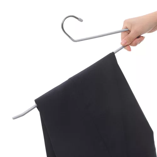 Umerașe pentru pantaloni, metal, 20 buc., antiderapante, economice de spațiu, gri