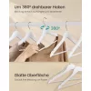 Umerașe din lemn, 30 buc., cu suport pentru pantaloni, cârlig rotativ 360°, mesteacăn