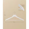 Umerașe din lemn, 30 buc., cu suport pentru pantaloni, cârlig rotativ 360°, mesteacăn