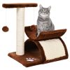 pawhut-mobilier-pisica-cu-tunel-suprafata-de-culcare-sisal-maro-40x30x43-cm