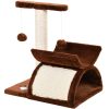 pawhut-mobilier-pisica-cu-tunel-suprafata-de-culcare-sisal-maro-40x30x43-cm