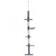 pawhut-stalp-de-catarat-pentru-pisici-ansamblu-de-zgariere-inaltime-reglabila-gri-40-x-34