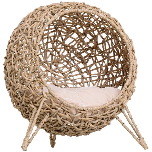 pawhut-casa-pentru-pisici-din-ratan-cu-perne-natur-52-x-58-cm