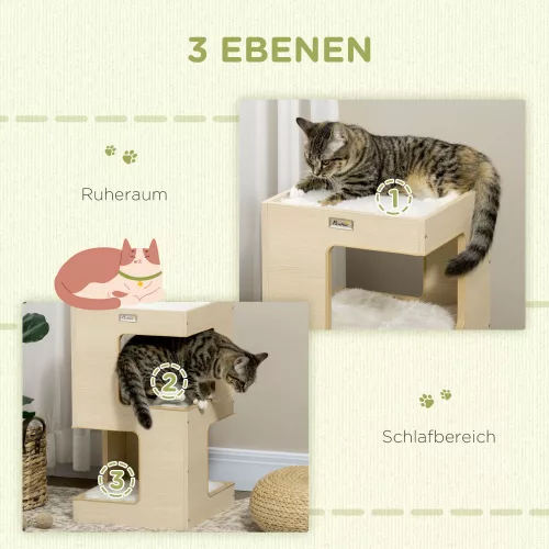 pawhut-mobilier-pentru-pisici-casa-de-pisici-pe-3-niveluri-cu-perna-cu-jucarie-soarece