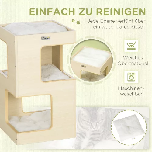 pawhut-mobilier-pentru-pisici-casa-de-pisici-pe-3-niveluri-cu-perna-cu-jucarie-soarece
