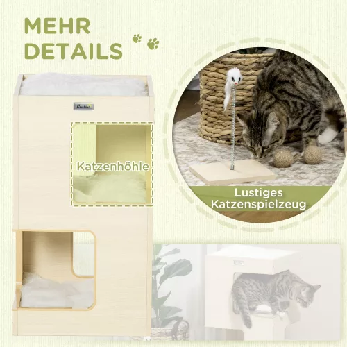 pawhut-mobilier-pentru-pisici-casa-de-pisici-pe-3-niveluri-cu-perna-cu-jucarie-soarece