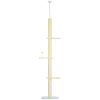 pawhut-stalp-de-zgariat-220260-cm-copac-cu-minge-de-jucarie-reglabil-pe-inaltime-galben