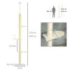 pawhut-stalp-de-zgariat-220260-cm-copac-cu-minge-de-jucarie-reglabil-pe-inaltime-galben