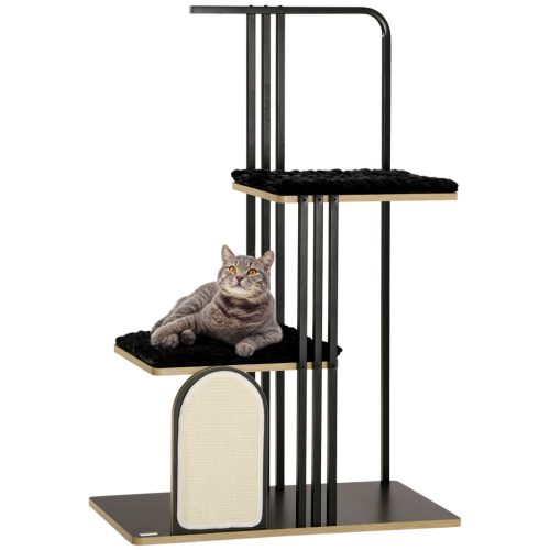 pawhut-stalp-de-zgariat-pisica-cu-perna-placa-de-ygariat-128-cm-inaltime-2-platforme-cadru