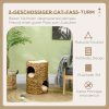 pawhut-turn-pentru-zgariat-pisici-2-niveluri-47-cm-inaltime-zambila-de-apa-naturala-cu