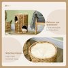 pawhut-turn-pentru-zgariat-pisici-2-niveluri-47-cm-inaltime-zambila-de-apa-naturala-cu
