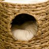 pawhut-turn-pentru-zgariat-pisici-2-niveluri-47-cm-inaltime-zambila-de-apa-naturala-cu