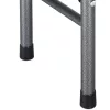 Bancă de grădină, set de 2, plastic alb, 28 x 183 x 44 cm