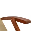 Șezlong din lemn de acacia, crem, 94 x 60 x 94 cm