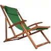 Șezlong din lemn de acacia verde, pentru terasă, 94 x 60 x 94 cm