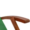 Șezlong din lemn de acacia verde, pentru terasă, 94 x 60 x 94 cm