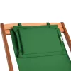 Șezlong din lemn de acacia verde, pentru terasă, 94 x 60 x 94 cm