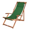Șezlong din lemn de acacia verde, pentru terasă, 94 x 60 x 94 cm