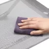 Set de 4 scaune metalice, aluminiu, argintiu, 57 x 109 cm