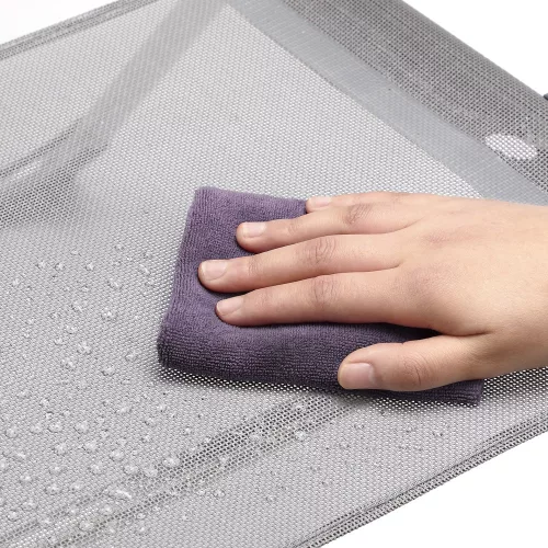 Set de 4 scaune metalice, aluminiu, argintiu, 57 x 109 cm