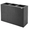 Suport De Flori, polyrattan, negru, 83 x 30 x 60 cm