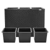 Suport De Flori, polyrattan, negru, 83 x 30 x 60 cm