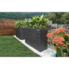 Suport De Flori, polyrattan, negru, 83 x 30 x 60 cm