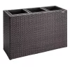Suport De Flori, polyrattan, maro, 30 x 83 x 60 cm