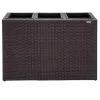 Suport De Flori, polyrattan, maro, 30 x 83 x 60 cm