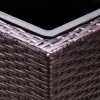 Suport De Flori, polyrattan, maro, 30 x 83 x 60 cm