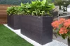 Suport De Flori, polyrattan, maro, 30 x 83 x 60 cm