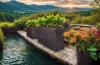 Suport De Flori, polyrattan, maro, 30 x 83 x 60 cm