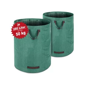 Geantă de grădină, set de 2 piese, 280 litri, max 50 kg,