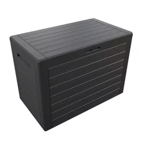   Ladă de depozit pentru grădină, 190 litri, antracit, waterproof, 43.8 x 78 x 55 cm