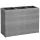 Suport De Flori, polyrattan, gri, 30.5 x 83 x 60 cm