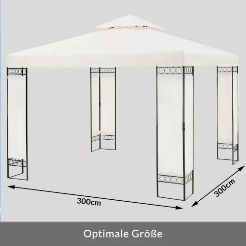 Pavilion, protecție UV 50+, crem, 300 x 300 x 260 cm