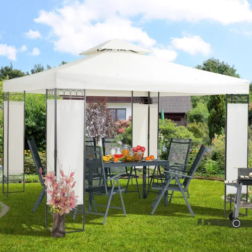 Pavilion, protecție UV 50+, crem, 300 x 300 x 260 cm