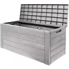 Ladă de depozit pentru grădină, 280 litri, gri, waterproof, 43 x 116 x 55 cm