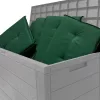 Ladă de depozit pentru grădină, 280 litri, gri, waterproof, 43 x 116 x 55 cm