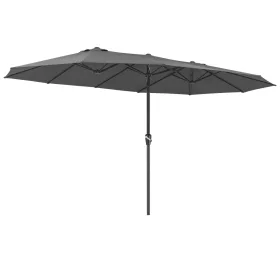   Umbrelă de soare, protecție UV, antracit, 270 x 460 x 240 cm