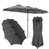 Umbrelă de soare, protecție UV, antracit, 270 x 460 x 240 cm