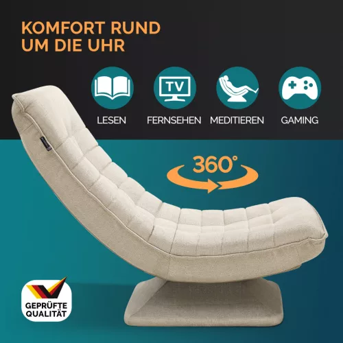 Fotoliu relaxant, material textil, crem