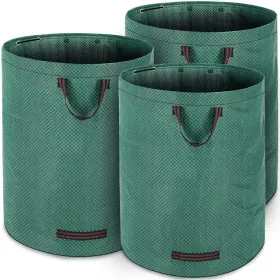 Set de 3 saci pentru grădină, 280 litri, max. 50 kg