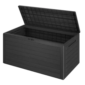   Ladă de depozit pentru grădină, 280 litri, antracit, waterproof, 43 x 116 x 55 cm
