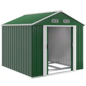   Depozit pentru grădină, verde, metal, waterproof, 260 x 315 x 180 cm