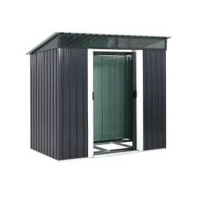   Depozit pentru grădină, antracit, metal, 200 x 125 x 180 cm, waterproof, 76 chars