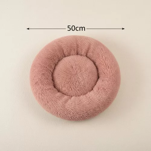 Pat rotund pentru câini Ponchik, 50 cm, roz