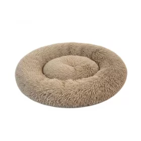 Pat rotund pentru câini Ponchik, 70 cm, maro
