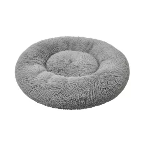 Pat rotund pentru câini Ponchik, 90 cm, gri