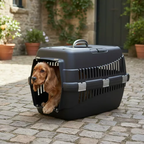 Cutie de transport pentru animale de companie, L 45x65x45 cm